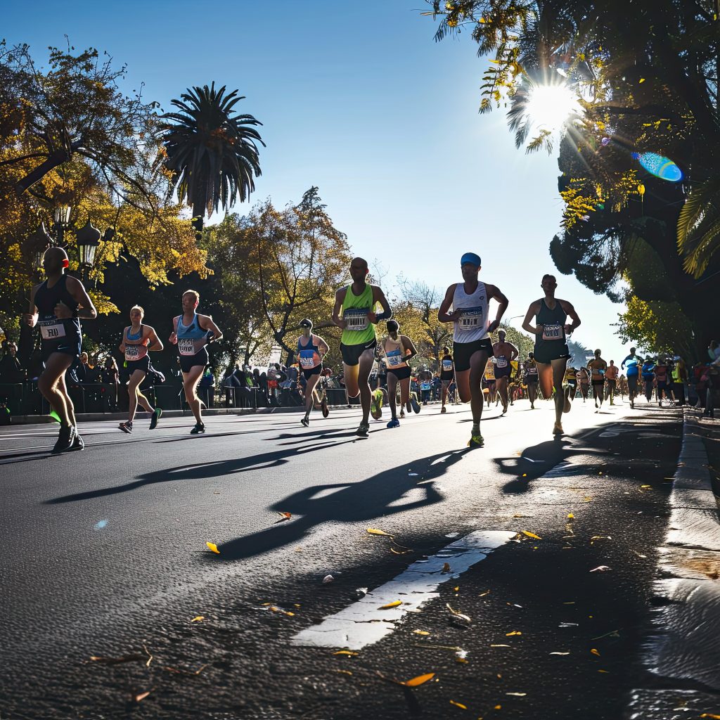 Marathon Runners in Action