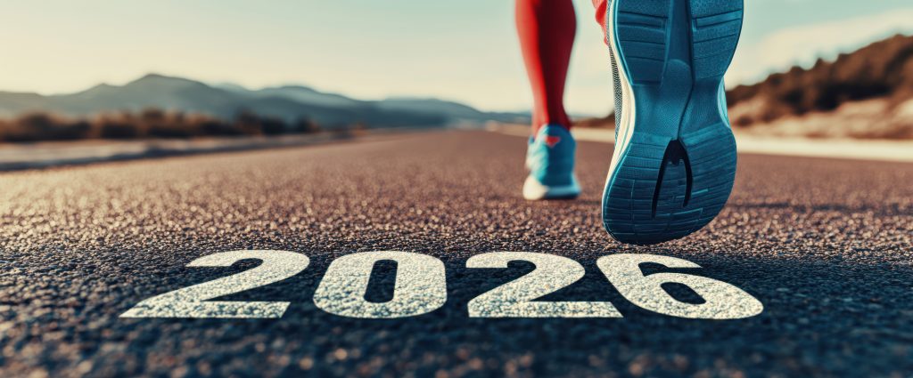 Running Towards 2026: A Symbolic Image of New Beginnings and Determination