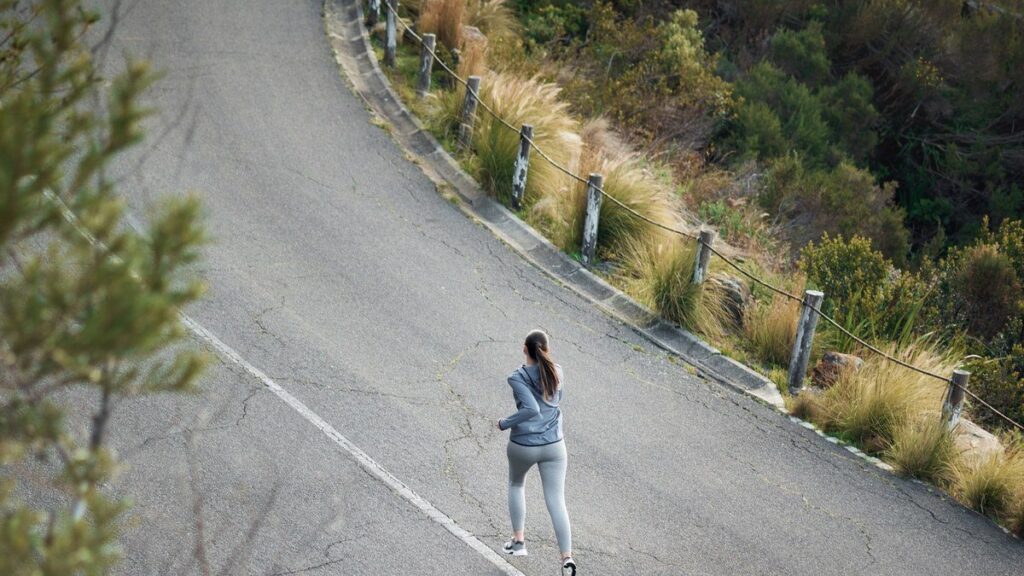 Correr ocupando espaço